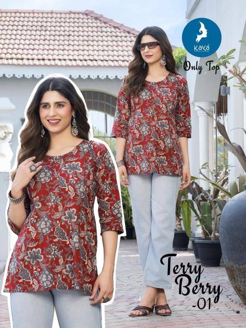 Kaya terry berry Kurti wholesale online in Gujarat